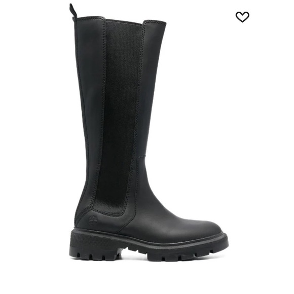 NEW NIB Timberland Women Sz 7 black Full Grain Leather Cortina Valley Tall Boot - Picture 1 of 10